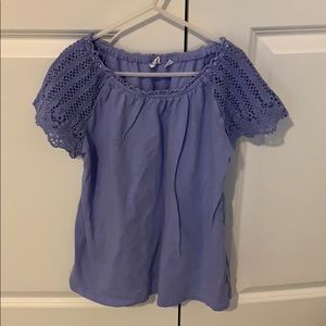 purple girls blouse from gap
